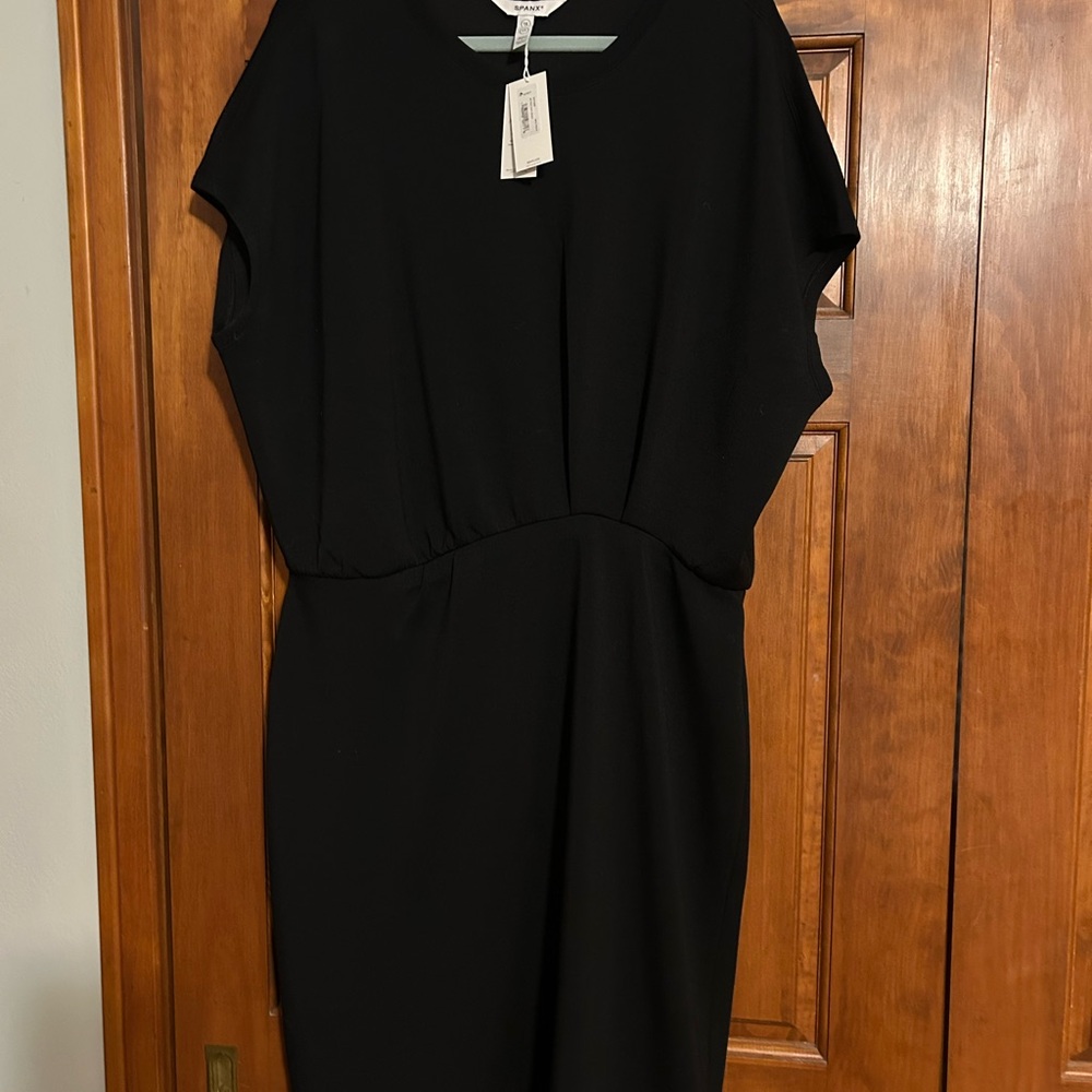 SPANX Classic Black Midi Dress